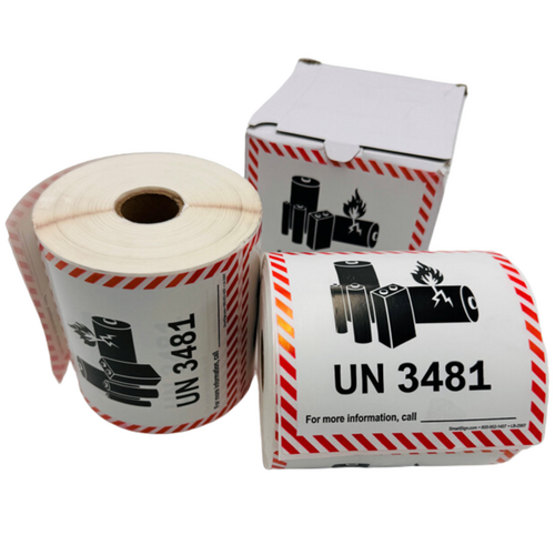 UN3481 Hazardous Labels for Transporting of Lithium Batteries, Class 9 ...